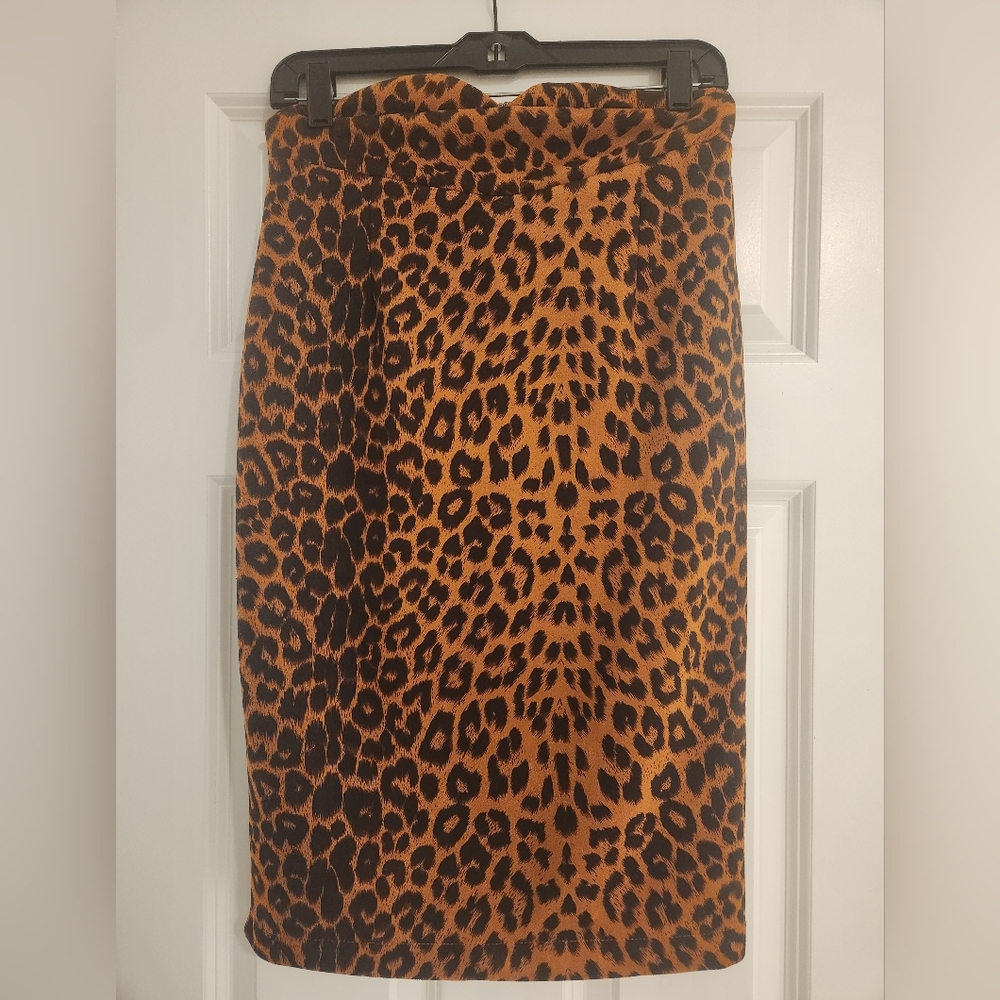 Leopard Print Skirt